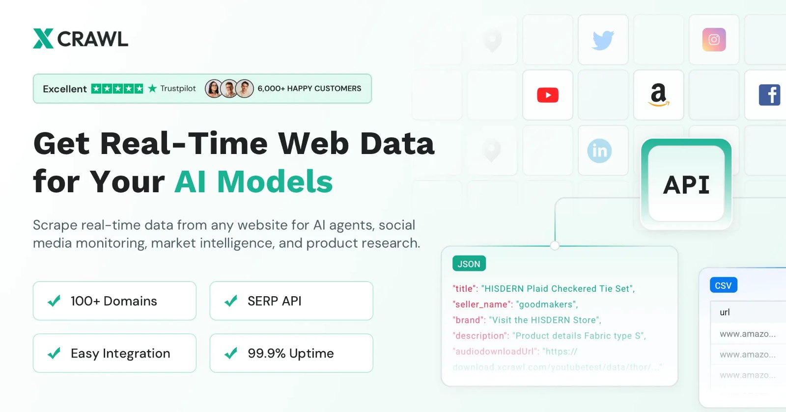 XCrawl - AI Web Scraping API & Intelligent Scraper Tool preview