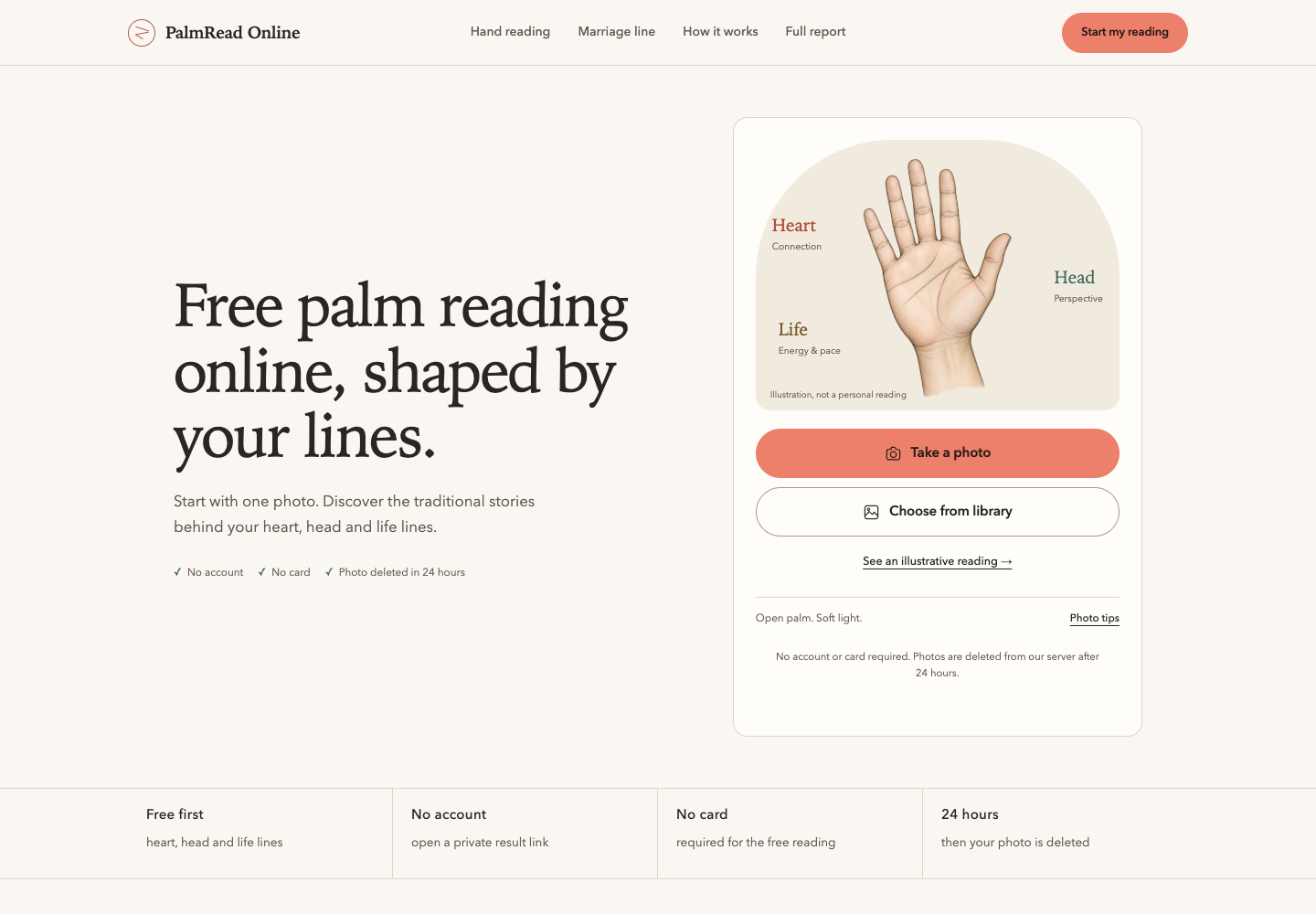 Free Palm Reading Online - AI Palm Reader | PalmRead preview