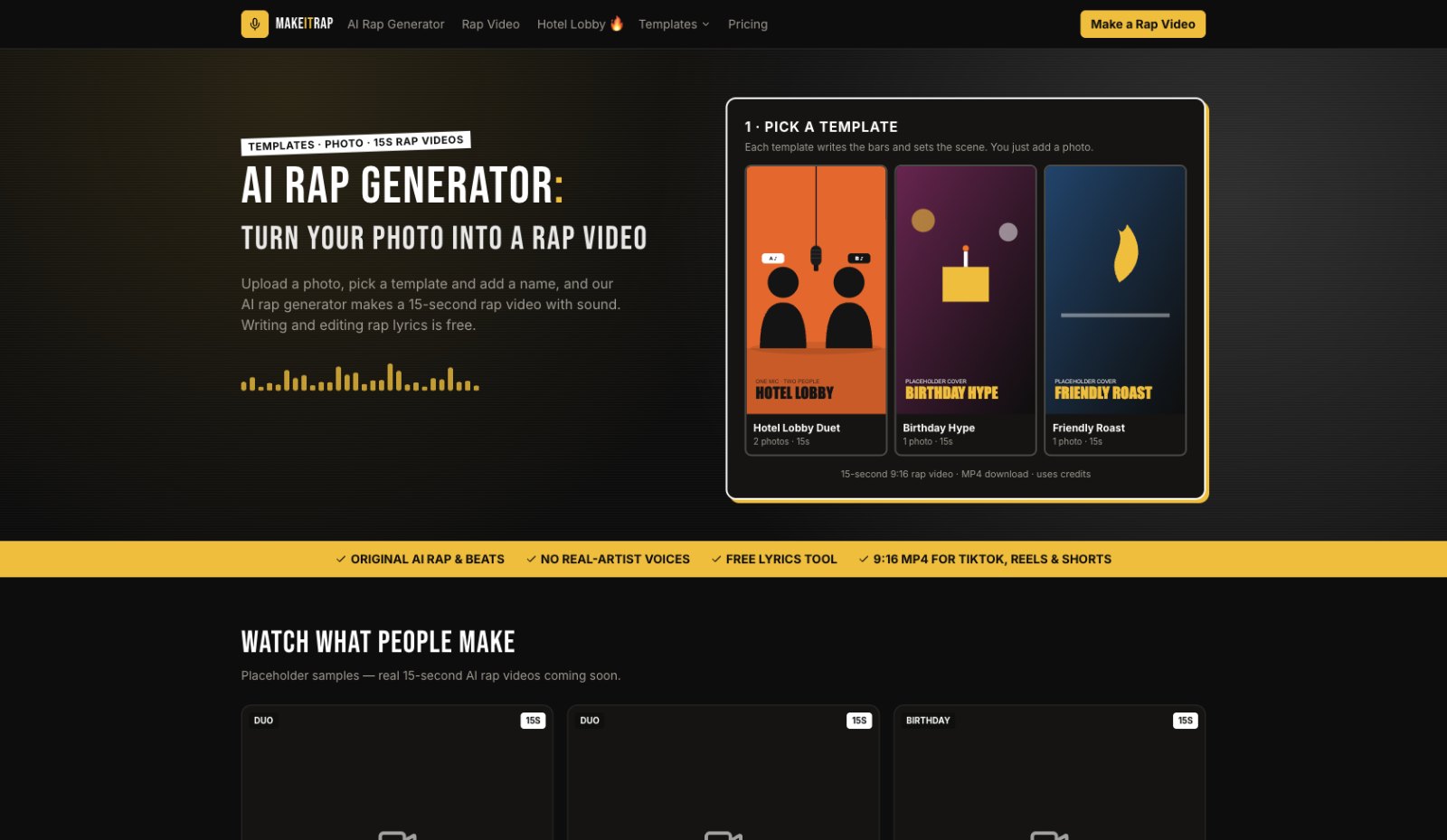 AI Rap Generator – Turn a Photo into a Rap Video preview