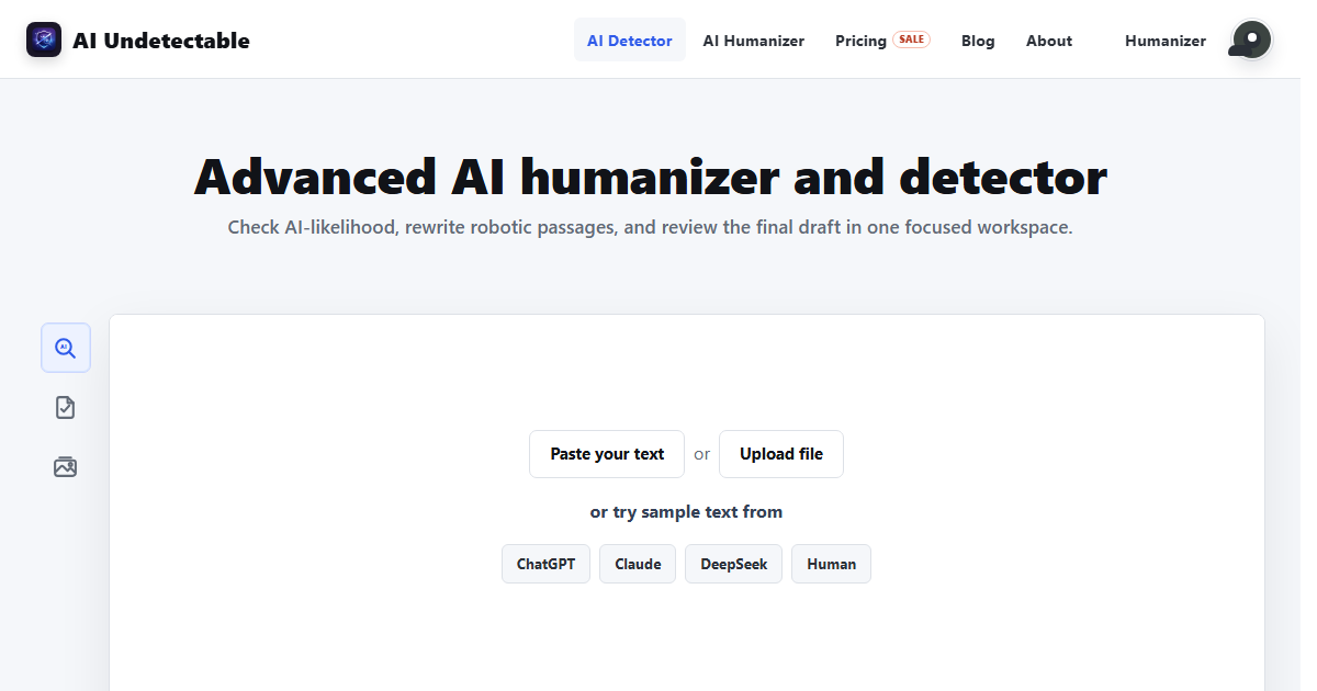AI Humanizer - Humanize AI Text | AI Undetectable preview