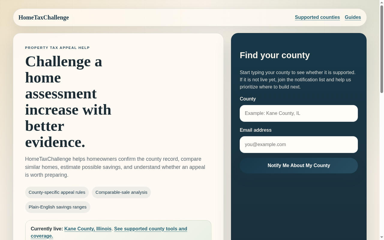 HomeTaxChallenge | Challenge Home Property Tax Increases preview
