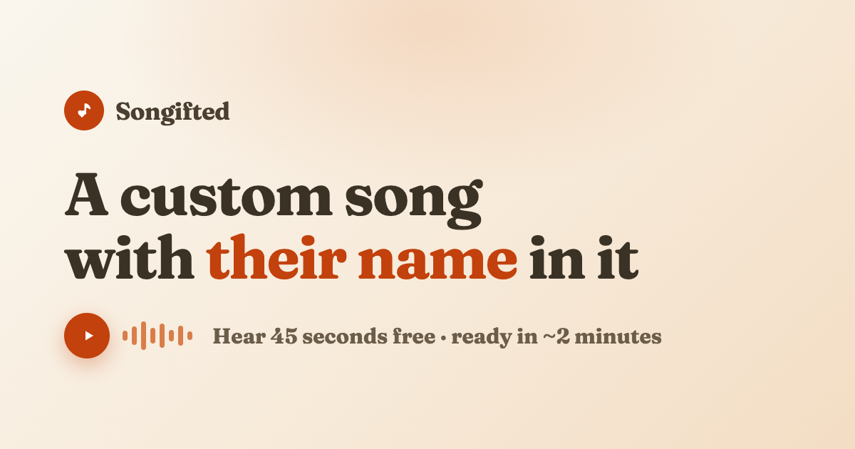 Custom Birthday Song With Their Name | Songifted preview