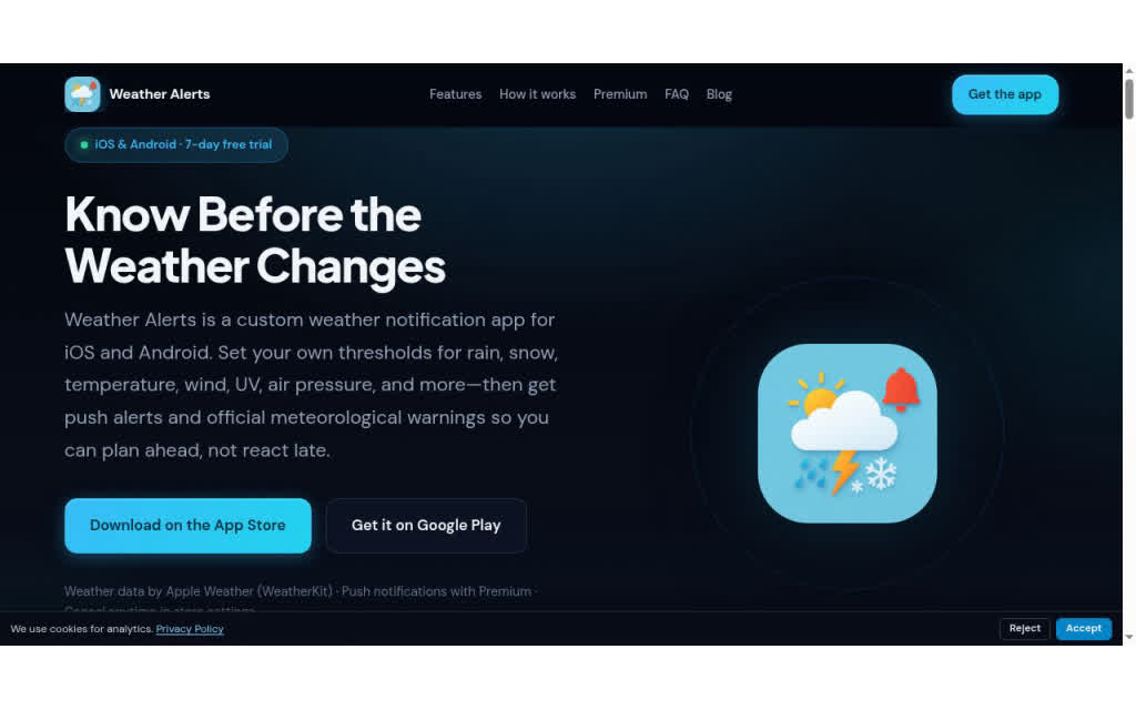 Weather Alerts: Custom Weather Notifications & Warnings preview