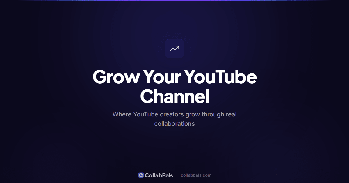 YouTube Creator Platform: Grow & Earn Free | CollabPals preview