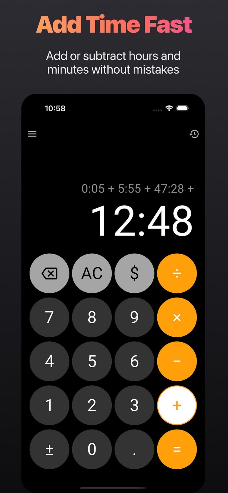 Hours: Time Card Calculator preview