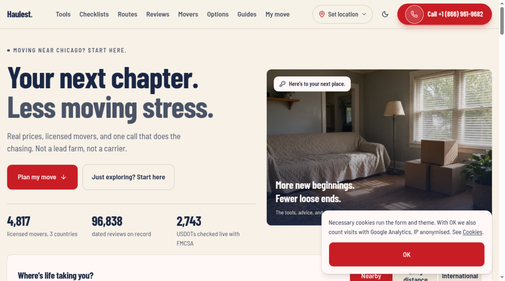 Free Moving Calculators: Cost, Truck Size, DIY vs Movers · Haulest preview