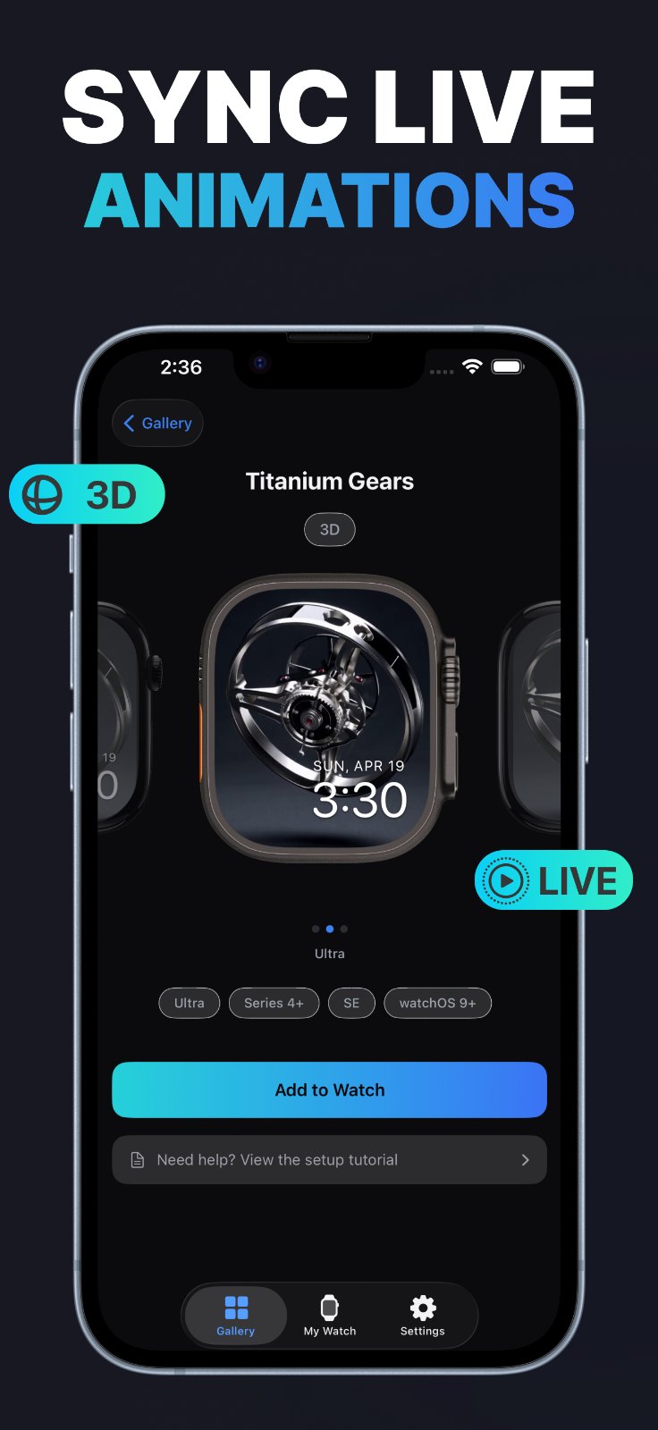 WatchLux — Custom Watch Faces for Apple Watch + Wear OS preview